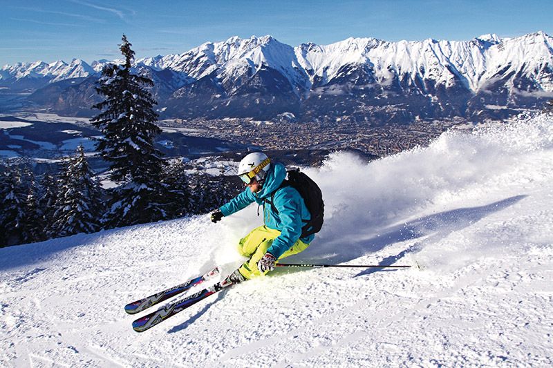 Skifahren am Patscherkofel Innsbruck Tirol