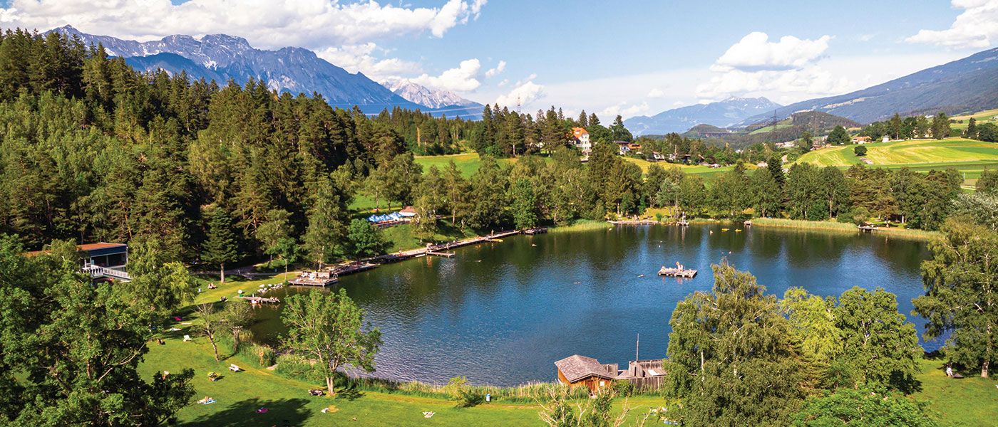 Holidays at the Lanser Lake near Innsbruck, Tirol